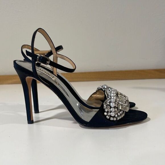 Badgley Mischka Black Sandals Size 8.5 - Picture 6 of 14